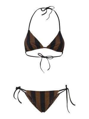 FENDI: bikinis - Reversible Lycra Bikini