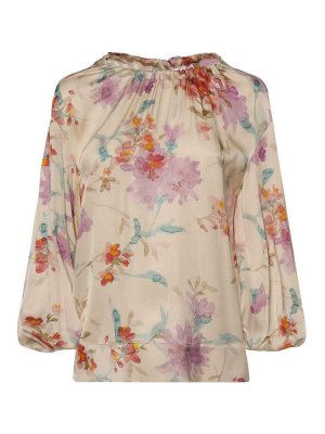 HERNO: bluse - Camicetta con stampa floreale