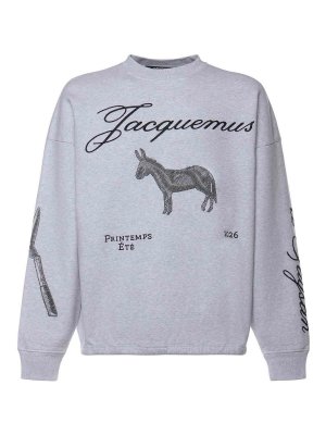 JACQUEMUS: Sweatshirts & Pulls - Sweat-Shirts - Gris