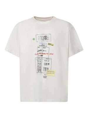 MM6 MAISON MARGIELA: t-shirts - Printed Cotton T-Shirt