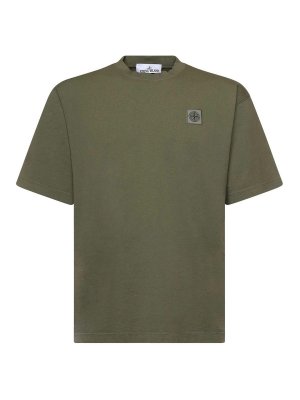 STONE ISLAND: T-shirts - T-Shirt - Grün