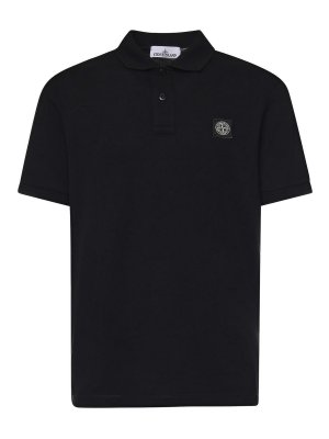 STONE ISLAND: polo shirts - Cotton Polo Shirt With Logo