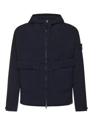 STONE ISLAND: casual jackets - Hooded Jacket With Logo
