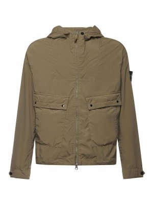 STONE ISLAND: casual jackets - Hooded Jacket With Logo