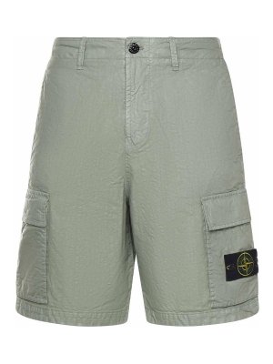 STONE ISLAND: Shorts - Shorts - Verde Claro
