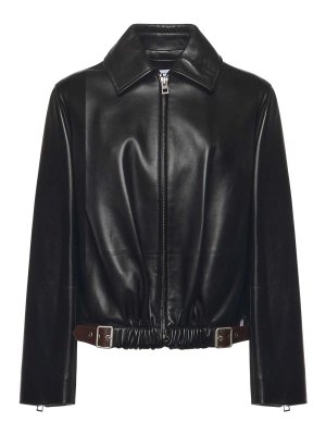 LOEWE: leather coats - Beltd Lambskin Nappa Jacket