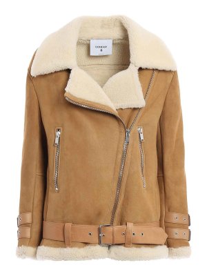 DONDUP: Fur & Shearling Coats - Suede And Shearling Jacket