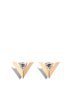 VALENTINO GARAVANI: Earrings - Je Les V Metal And Crystal Earrings