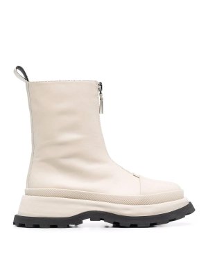JIL SANDER: boots - Boston Boots In Creme