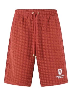 AMIRI: pantaloni shorts - Bermuda in cotone mattone