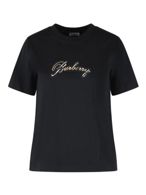 BURBERRY: Tシャツ - Tシャツ - 黒