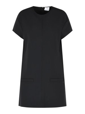 Courreges: ニーレングスドレス - 膝丈ドレス - 黒