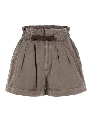ISABEL MARANT: Shorts - Shorts - Marrón