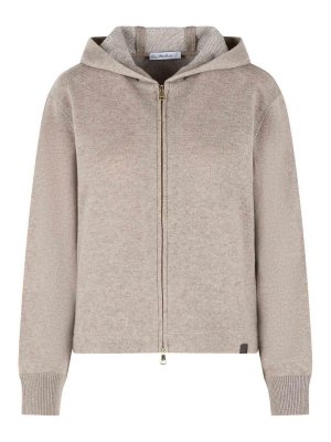Max Mara: Sweatshirts und Pullover - Sweatshirt - Beige