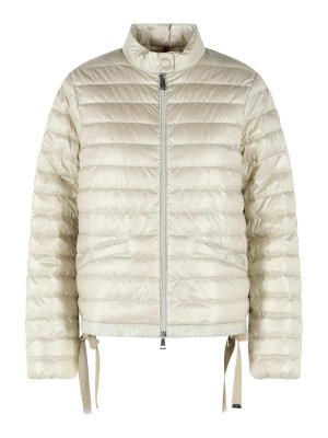 MONCLER: padded jackets - Azalee Short White Polyamide Down Jacket
