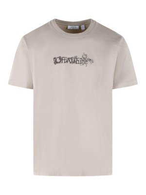 OFF-WHITE: Tシャツ - Tシャツ - グレー