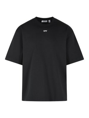 OFF-WHITE: Tシャツ - Tシャツ - 黒