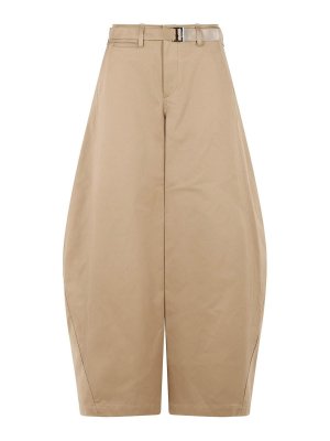 Sacai: Casual Hosen - Casual Hose - Beige