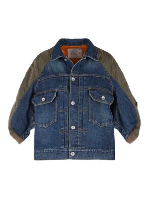 Sacai: denim jacket - Blue Cotton Denim Jacket