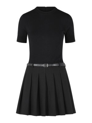 JONATHAN SIMKHAI: ニーレングスドレス - 膝丈ドレス - 黒