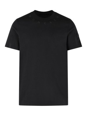 MONCLER: T-shirts - T-Shirt - Schwarz