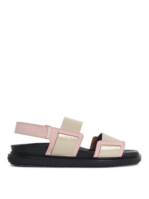 Marni: Sandalen - Sandalen - Nude