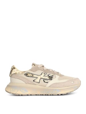PREMIATA: sneakers - Scneaker Lauryn in misto pelle beige