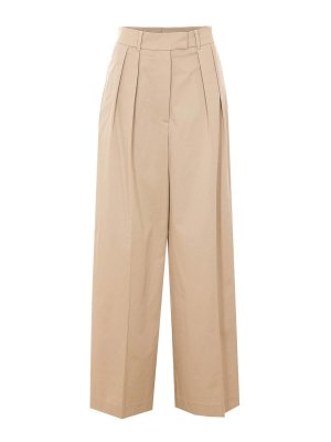 ANINE BING: casual trousers - Beige Lou Pants