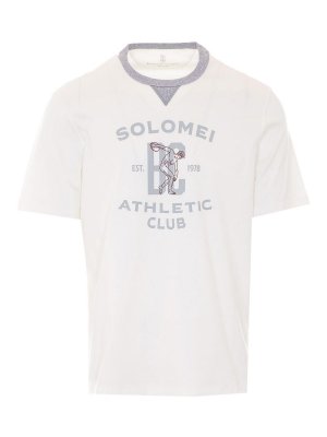 BRUNELLO CUCINELLI: t-shirts - White T-Shirt