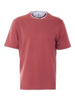 BRUNELLO CUCINELLI: Camisetas - Camiseta - Rojo