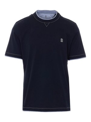 BRUNELLO CUCINELLI: t-shirts - Black T-Shirt