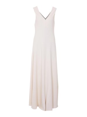 BRUNELLO CUCINELLI: maxi dresses - Chalk Dress