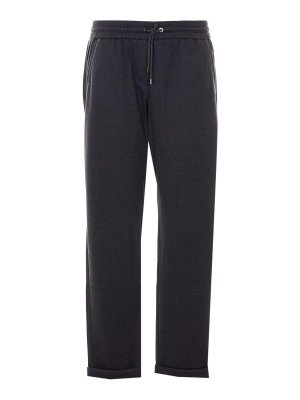 BRUNELLO CUCINELLI: tracksuit bottoms - Grey Track Pants
