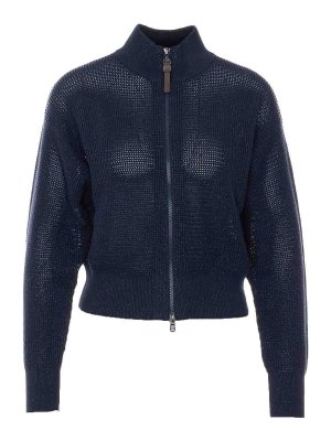 BRUNELLO CUCINELLI: Rollkragenpullover  und Polo-Ausschnitt - Rollkragenpullover - Blau