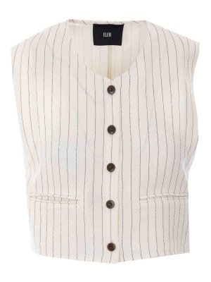 ELEH: waistcoats & gilets - Cream White Waistcoat