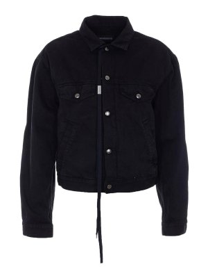 ANN DEMEULEMEESTER: denim jacket - Standard Raf Denim Jacket