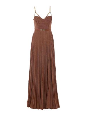 ELISABETTA FRANCHI: abiti al ginocchio - Vestito Cuoio