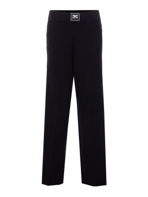 ELISABETTA FRANCHI: Casual Hosen - Casual Hose - Schwarz