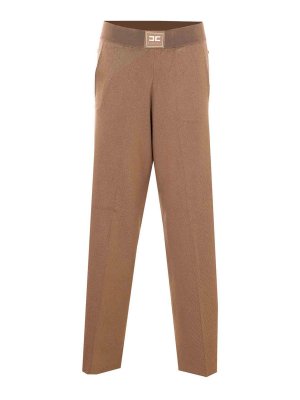 ELISABETTA FRANCHI: pantaloni casual - Pantaloni beige