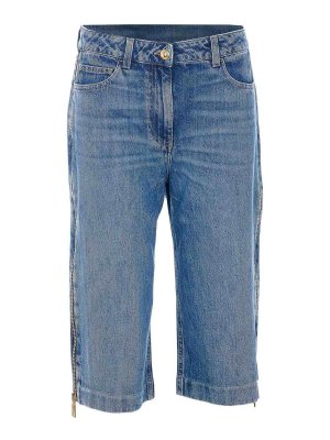 ELISABETTA FRANCHI: トラウザーショーツ - ショートパンツ - ブルー