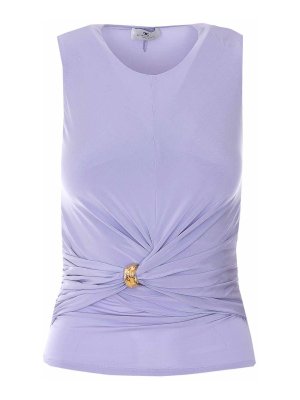 ELISABETTA FRANCHI: Tops und Tank Tops - Top - Metallic