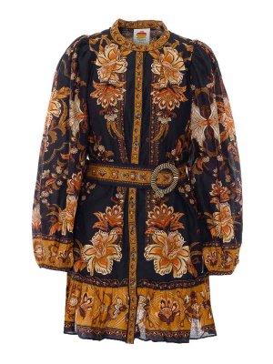 FARM RIO: Knielange Kleider - Knielanges Kleid - Schwarz