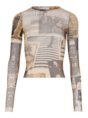 JEAN PAUL GAULTIER: t-shirt - T-shirt con stampa ufficiale