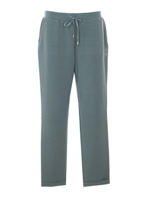 Liu Jo: tracksuit bottoms - Miltary Green Track Pants