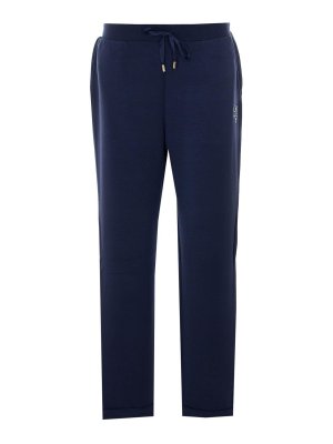 Liu Jo: tracksuit bottoms - Night Blue Sky Logo Track Pants