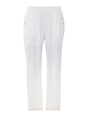 Liu Jo: casual trousers - Milk White Pants