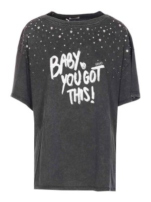 Liu Jo: t-shirts - Grey T-Shirt