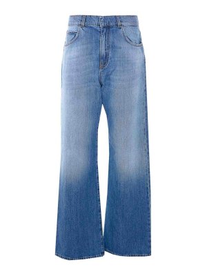 Pinko: Jeans Rectos - Vaqueros Rectos - Azul