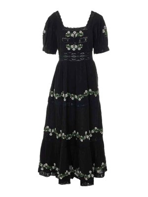 RIXO: short dresses - Black Philippa Dress