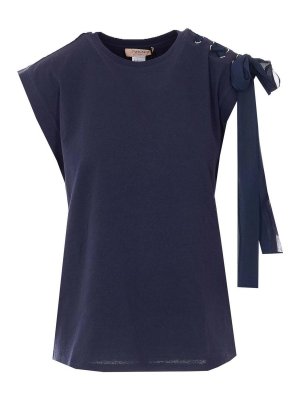 TWINSET: t-shirt - T-shirt  blu